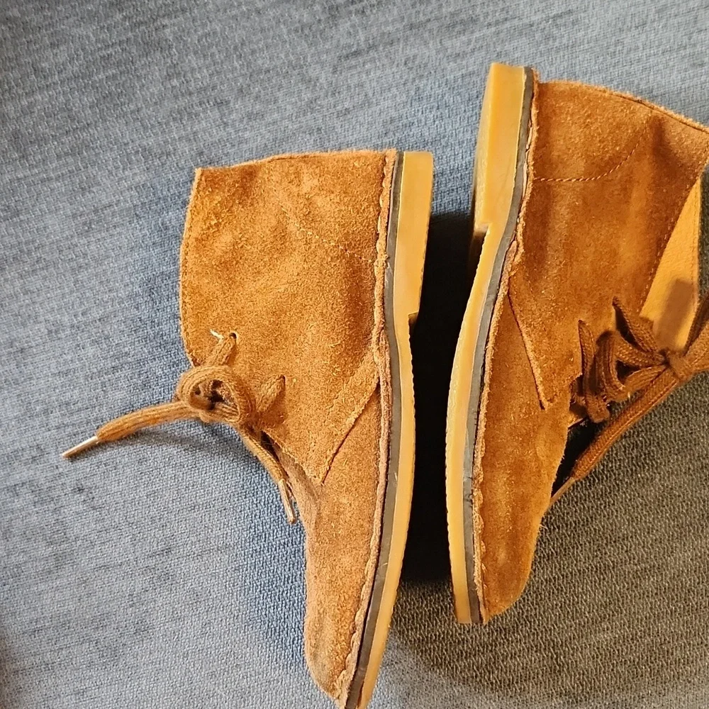 Ralph Lauren Tan Suede Kids Chukka Boots sz 10